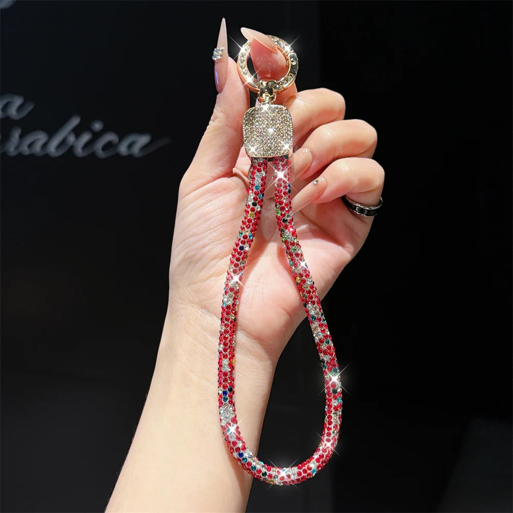 Dames Sleutelhanger Strass Strik Design 4