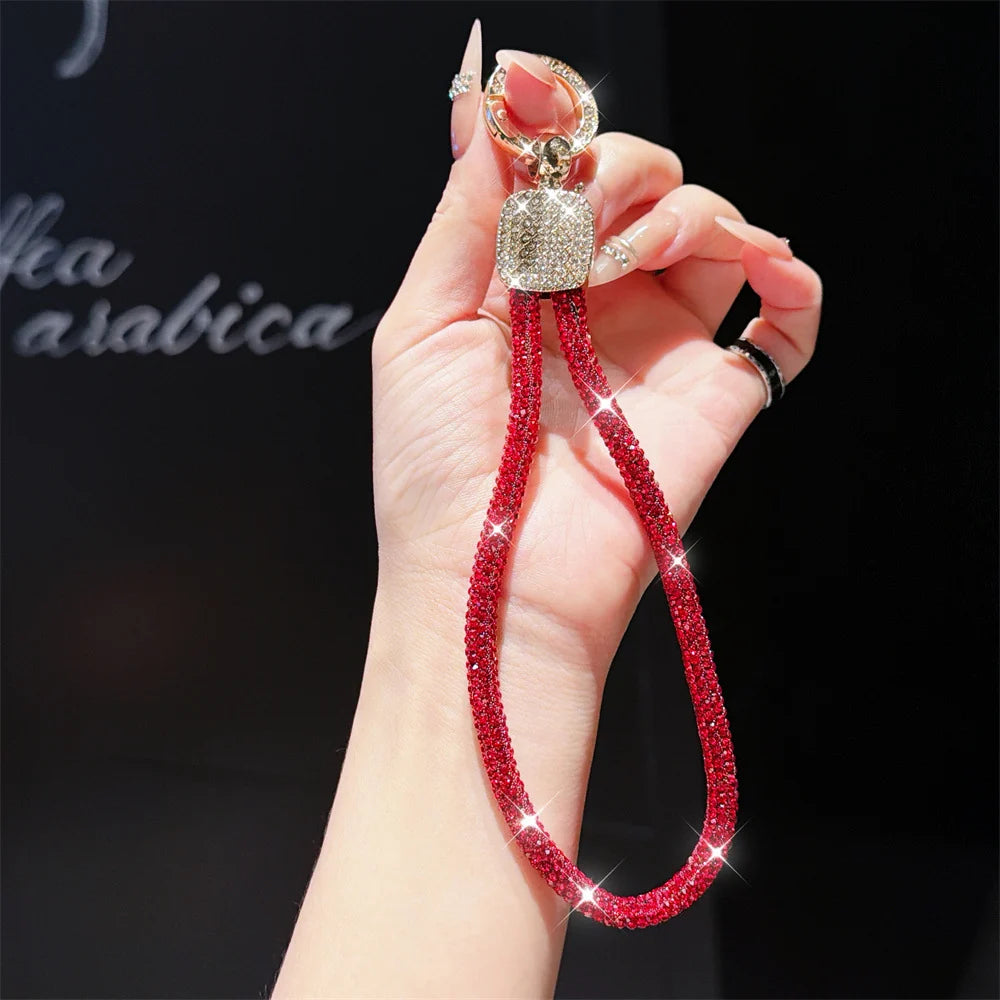 Dames Sleutelhanger Strass Strik Design 8