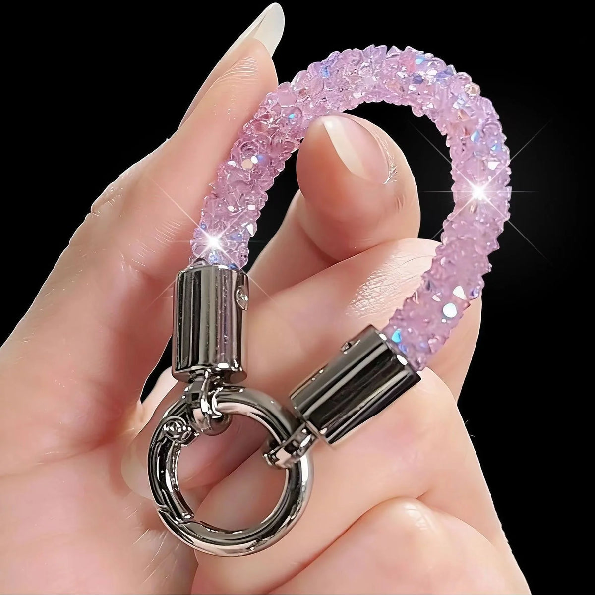 Dames Sleutelhanger met Kristal Accent Verfijnd Design 0
