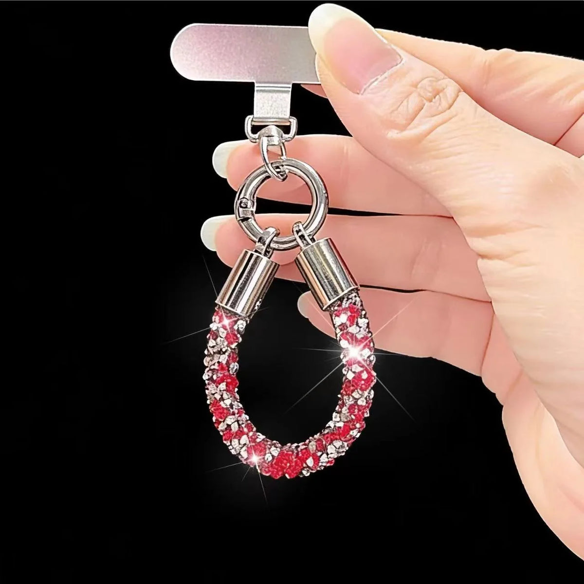 Dames Sleutelhanger met Kristal Accent Verfijnd Design 3