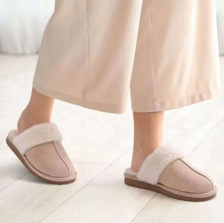 Dames Slippers Pluche Voering Antislip Slip-On voor Binnengebruik 4
