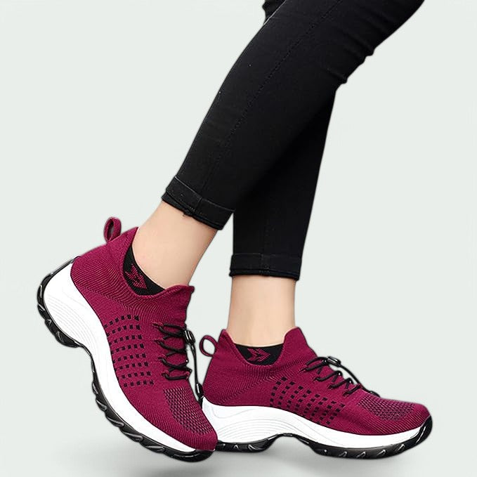 Dames Sneakers Ademend Mesh Comfort met Antislipzool en Gewatteerde Zool 8