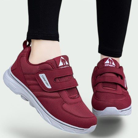 Dames Sneakers Met Velcro Ademend Mesh Rubber Zool 4