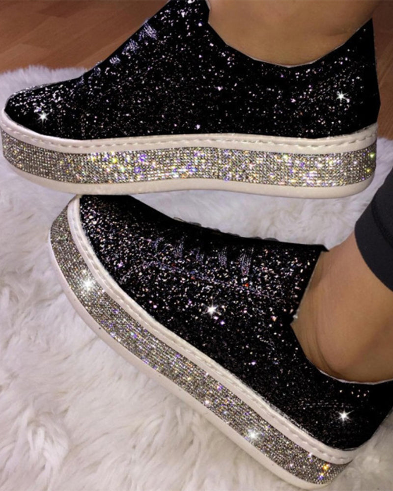 Dames Sneakers Platform Stijlvol met Glitter 1