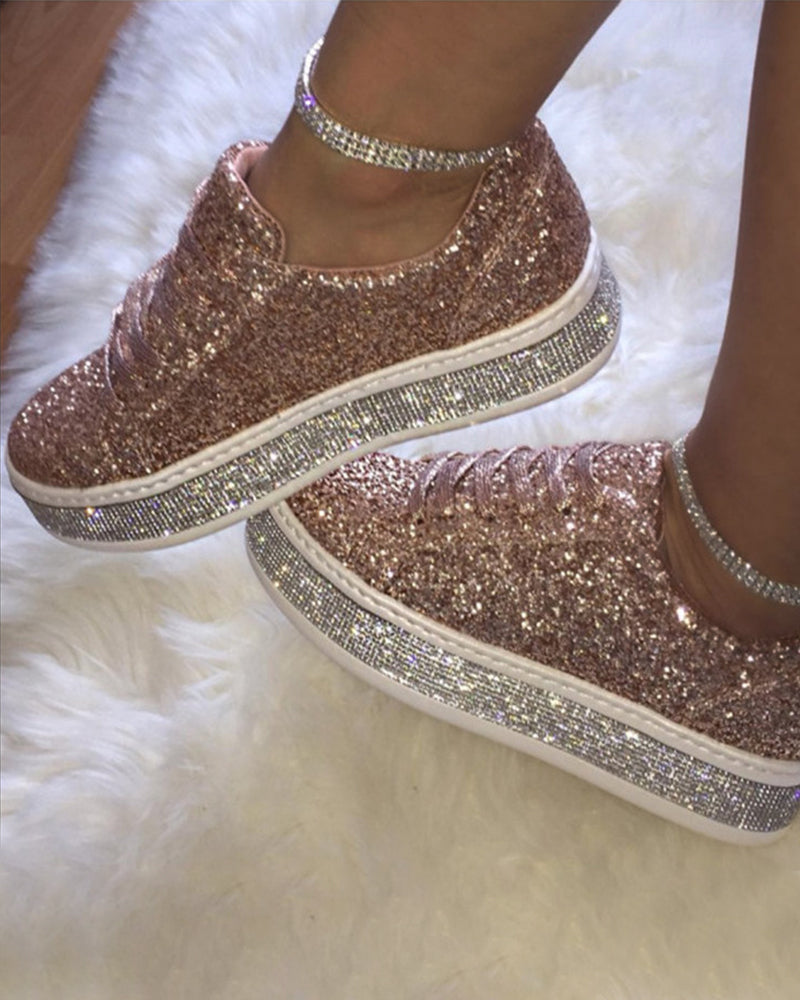 Dames Sneakers Platform Stijlvol met Glitter 3