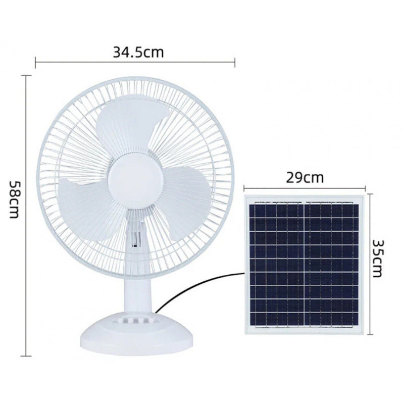 Dames Staande Ventilator Zonne-energie Met Afstandsbediening 3