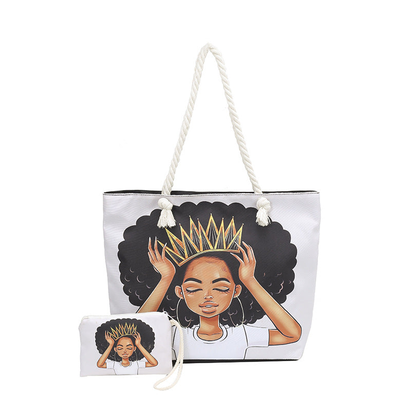 Dames Strandtas Grafische Print 14