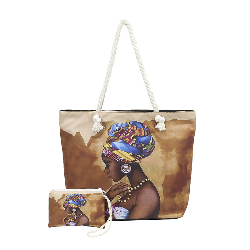 Dames Strandtas Grafische Print 6