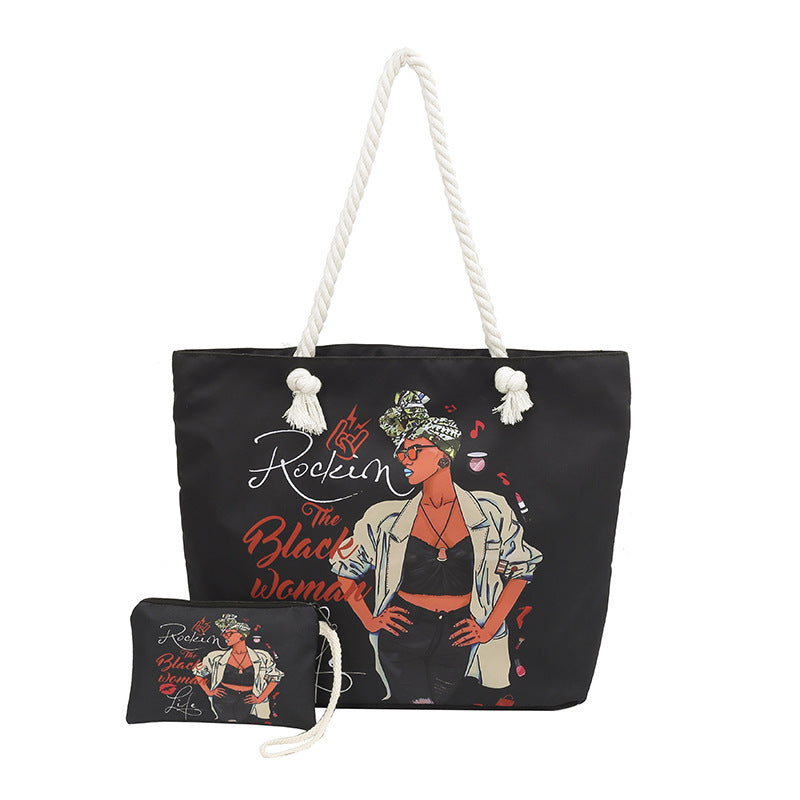 Dames Strandtas Grafische Print 7