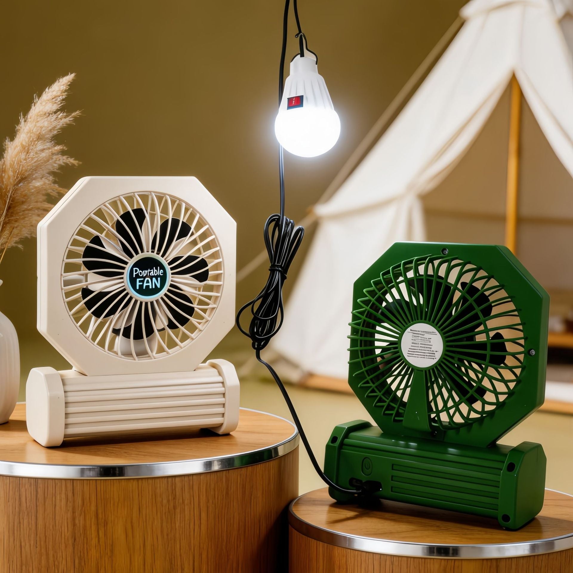 Dames Tafelventilator Draagbaar met USB-aansluiting en Stijlvol Ontwerp 2