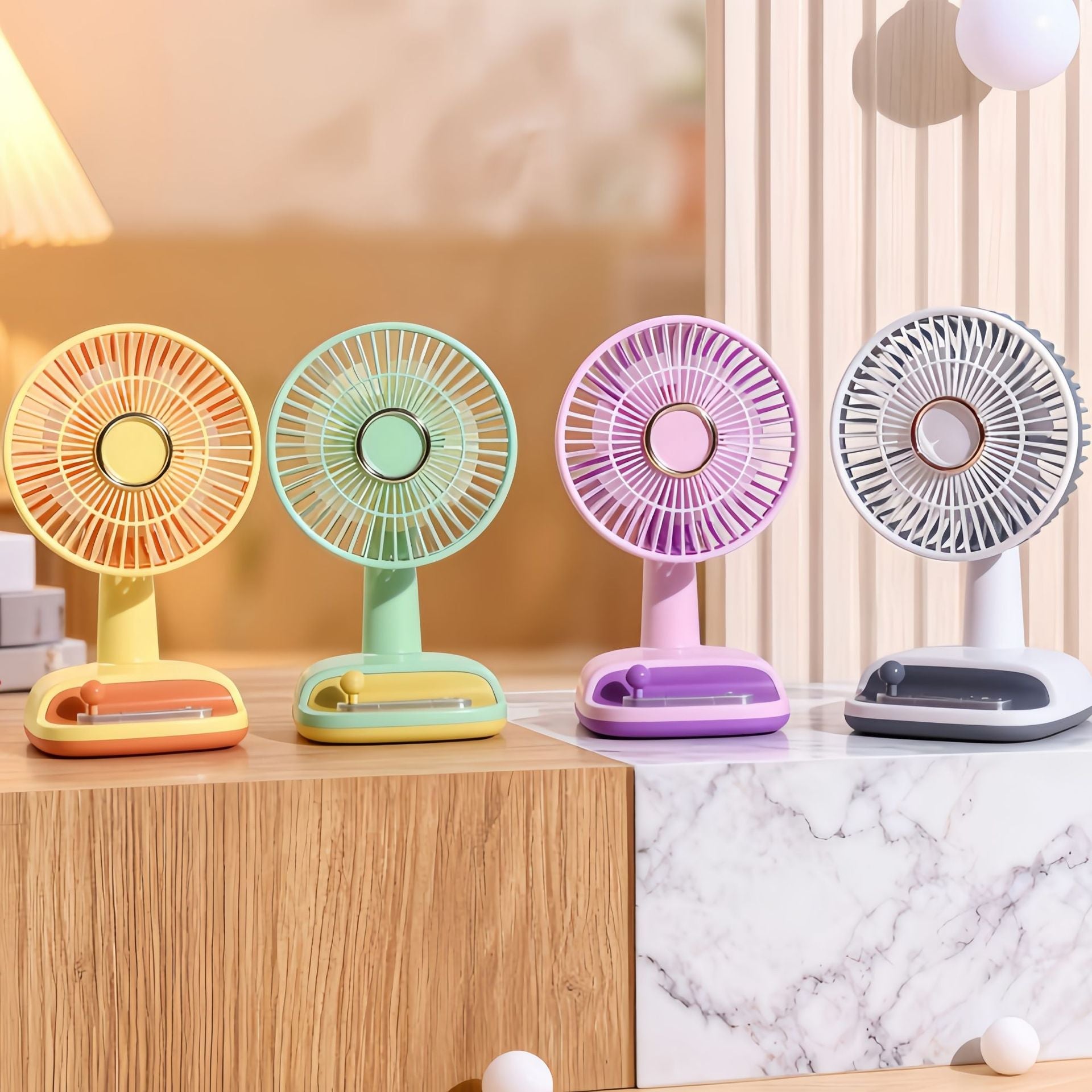 Dames Tafelventilator Flexibele Kantelhoek Modern en Stijlvol 2