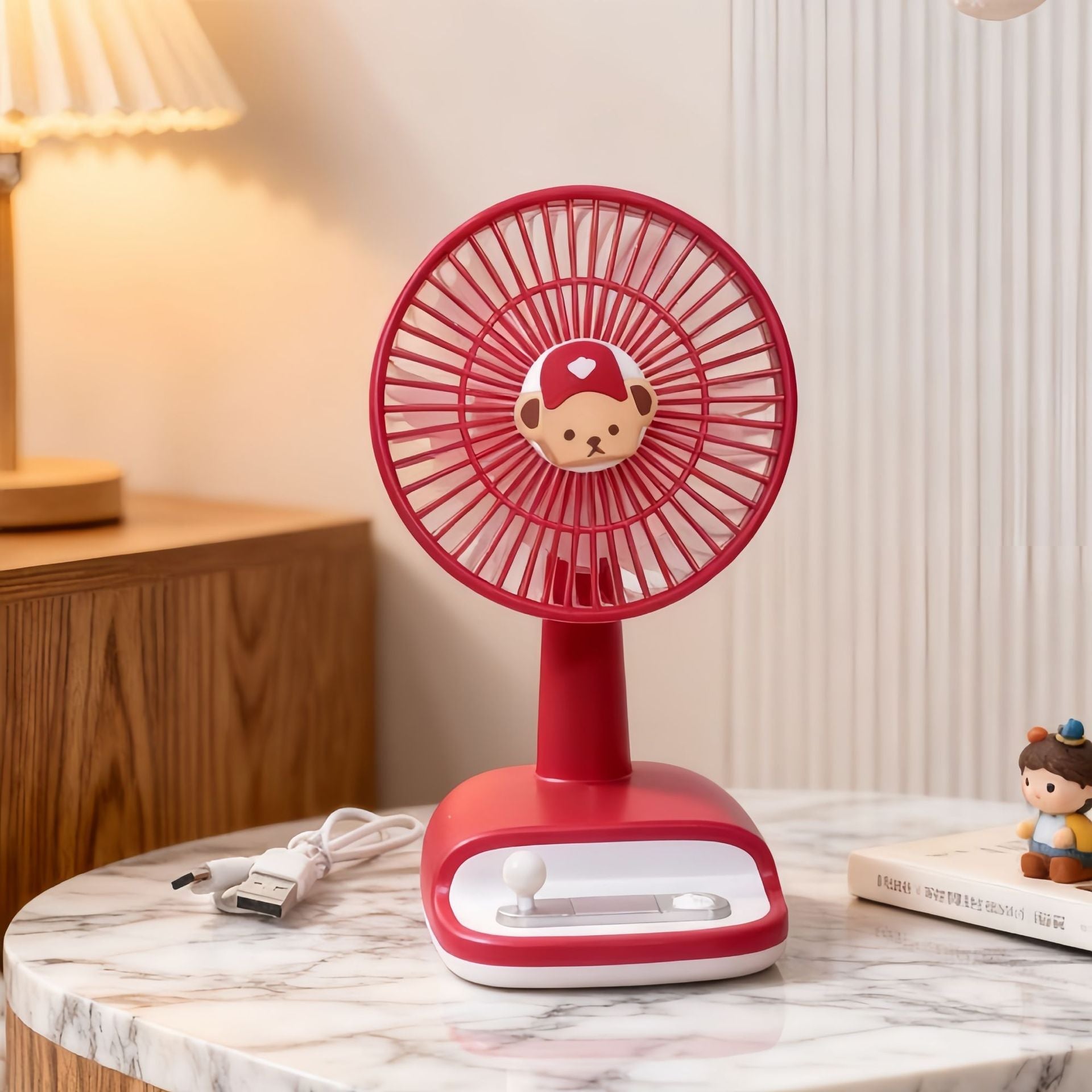 Dames Tafelventilator Flexibele Kantelhoek Modern en Stijlvol 5