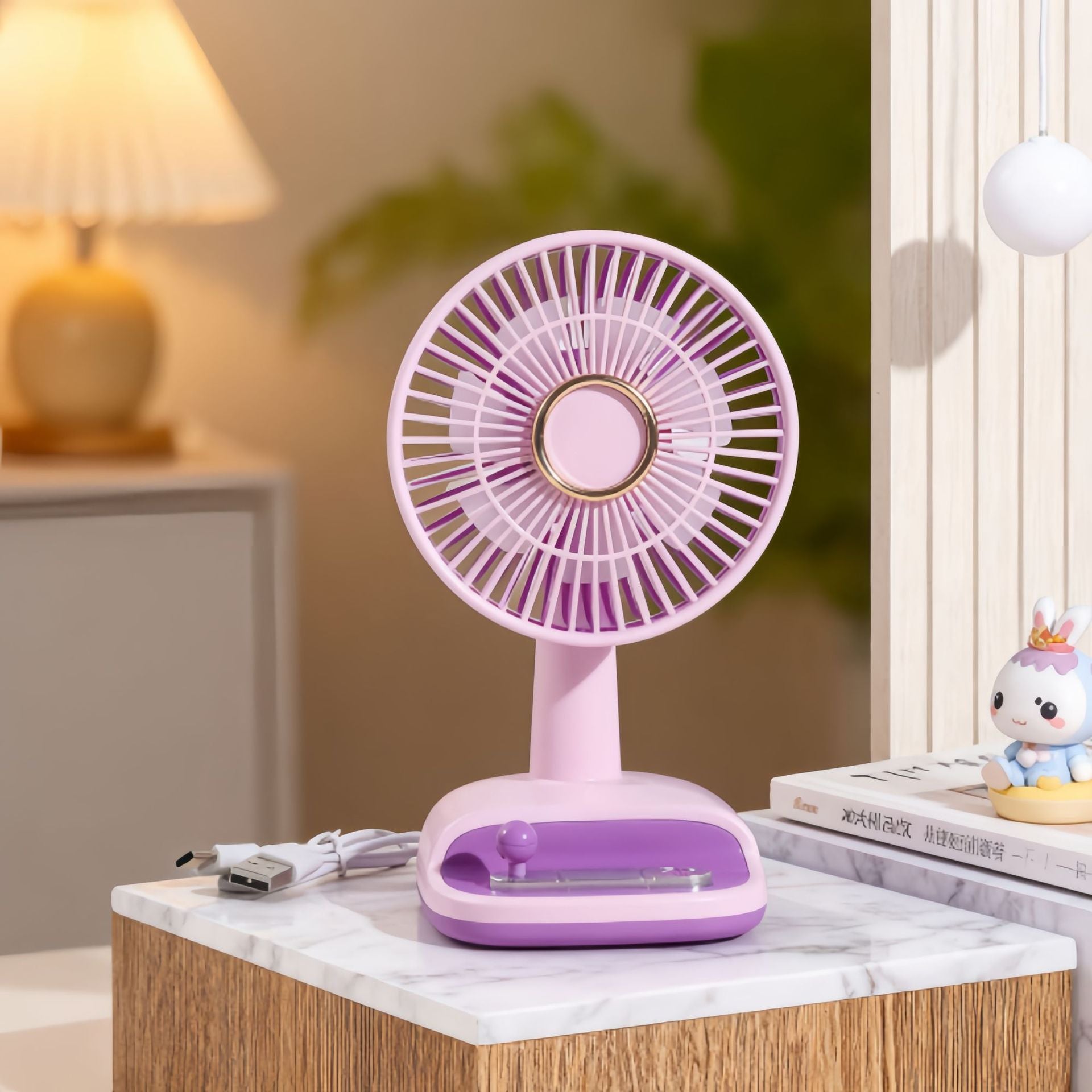 Dames Tafelventilator Flexibele Kantelhoek Modern en Stijlvol 6