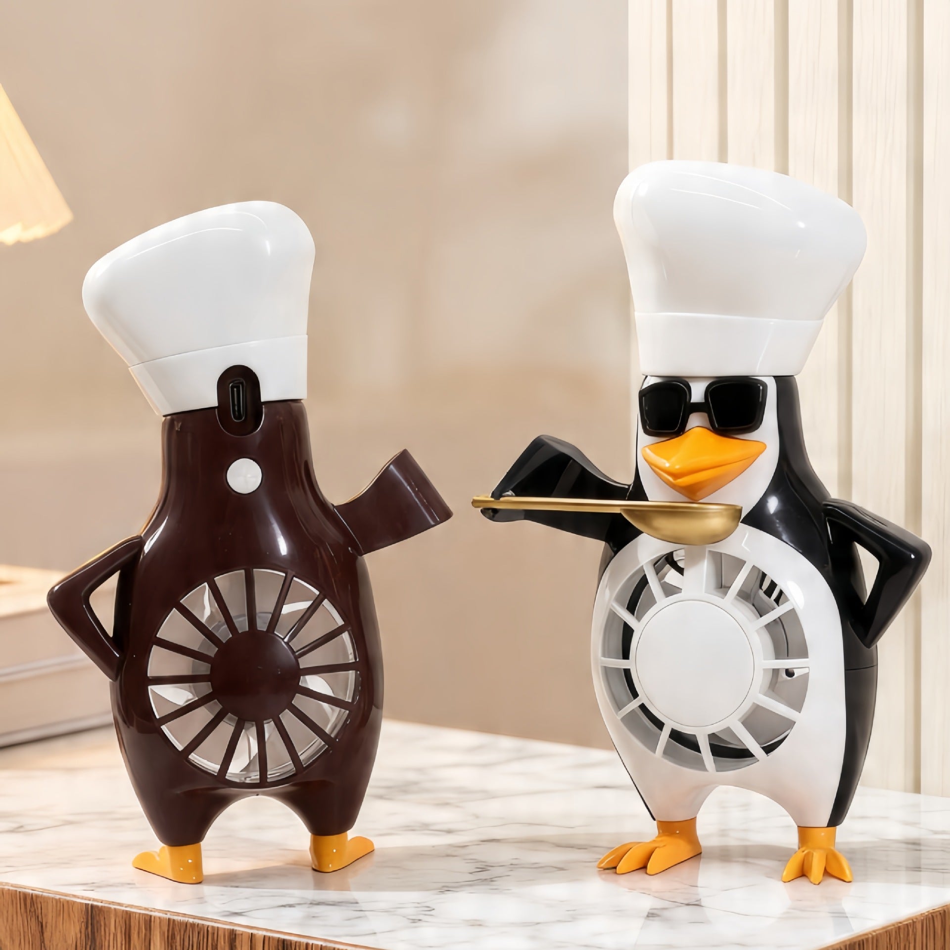 Dames Tafelventilator Pinguïn Design 1