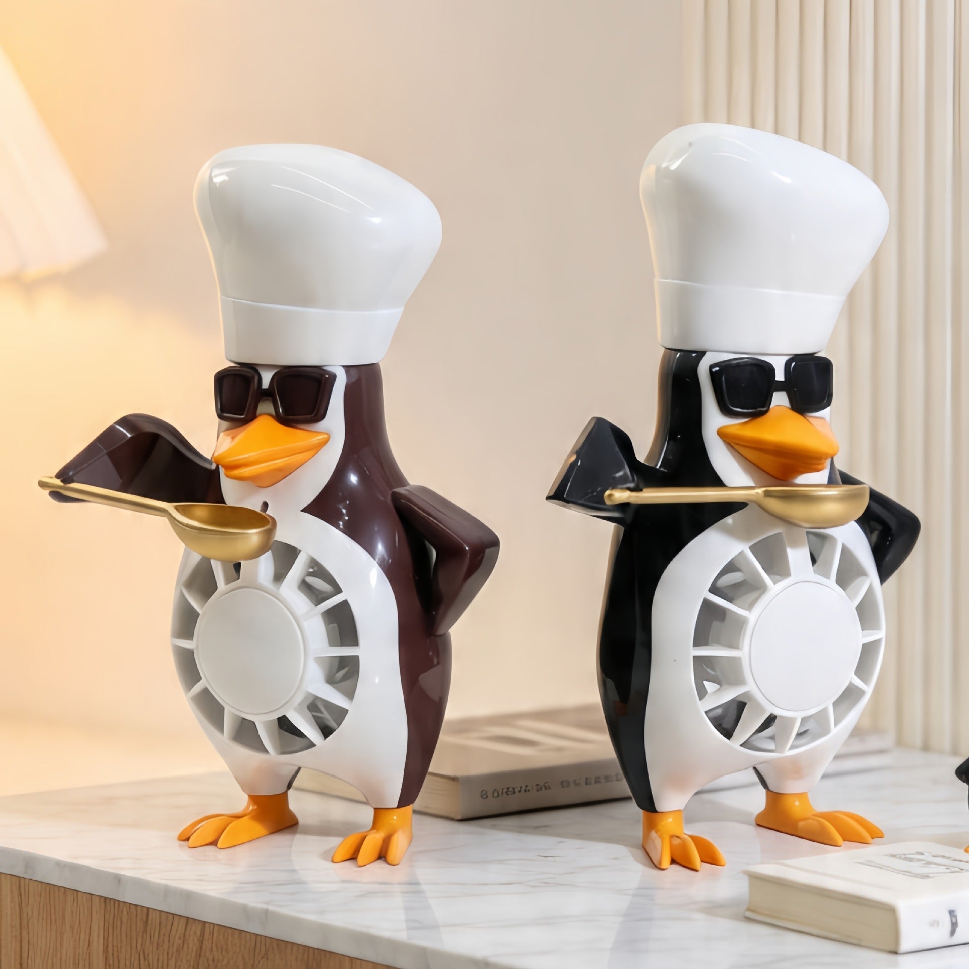Dames Tafelventilator Pinguïn Design 3