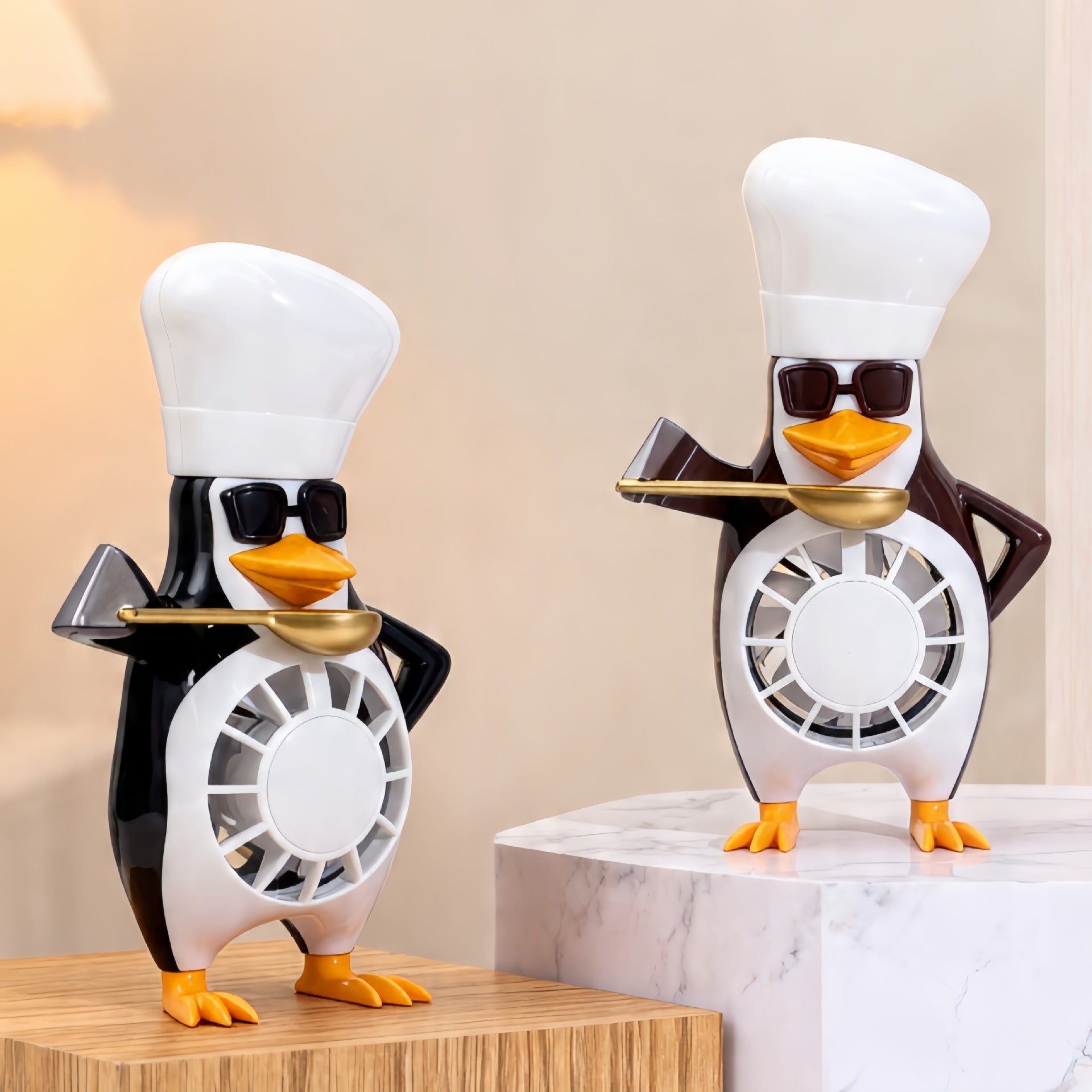 Dames Tafelventilator Pinguïn Design 4