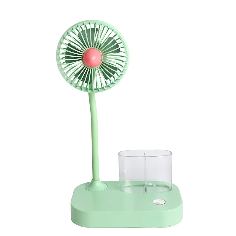 Dames Tafelventilator met Waterverneveling Ergonomisch en Compact 0