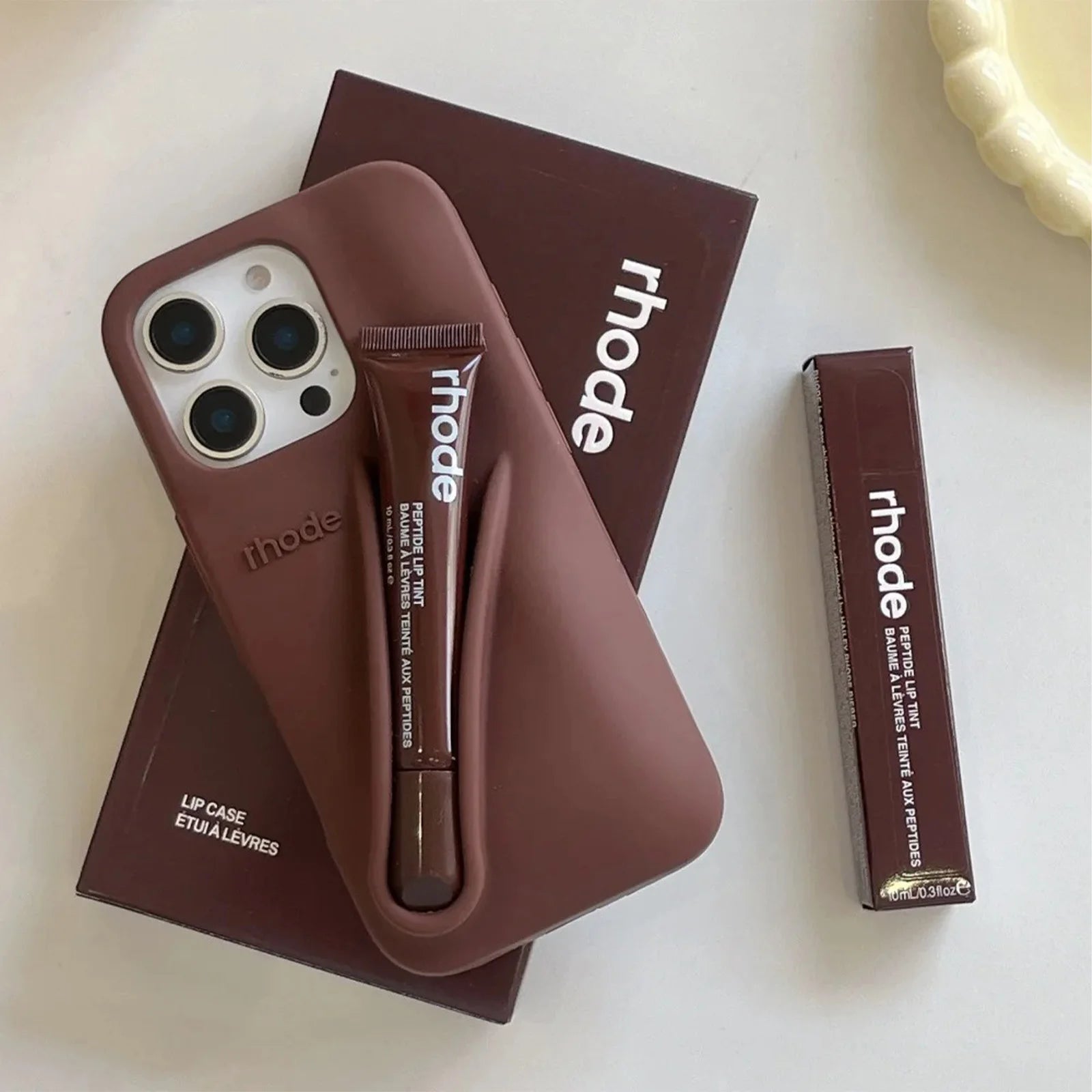 Dames Telefoonhoes Met Lipgloss Set Voor iPhone 13 Tot 17 13
