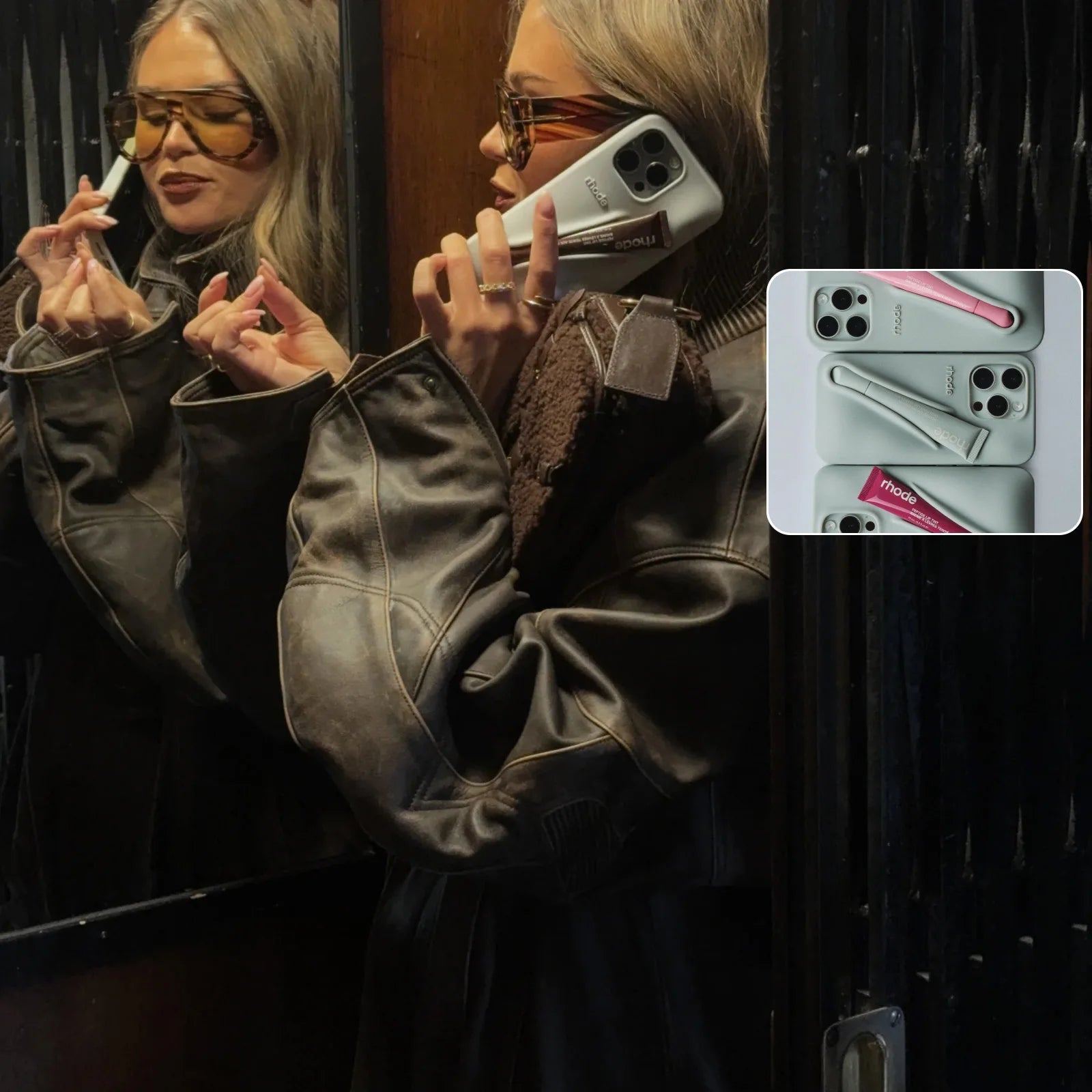 Dames Telefoonhoes Met Lipgloss Set Voor iPhone 13 Tot 17 4