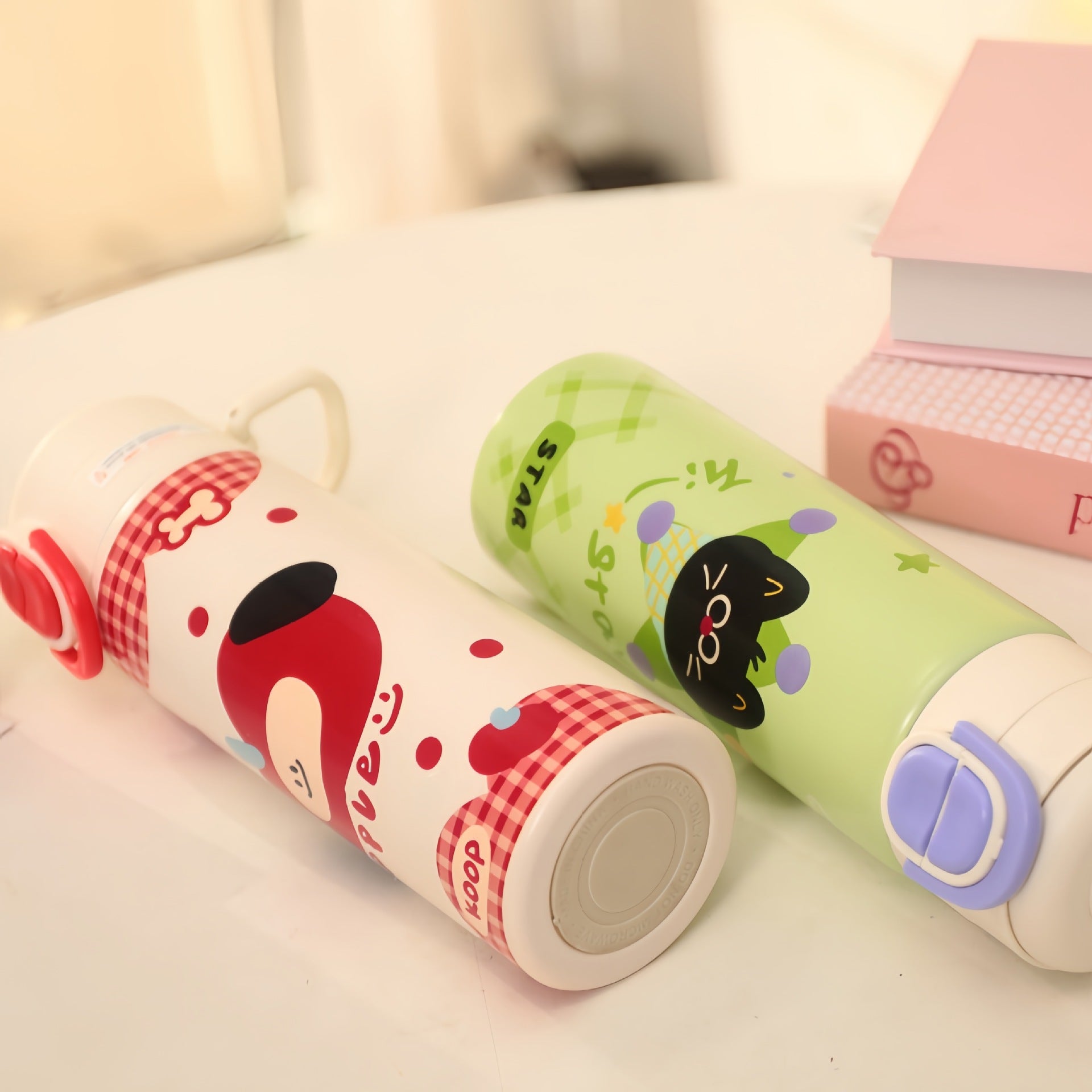 Dames Thermosfles Speels Ontwerp Voor Koffie En Thee 3