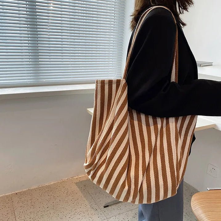 Dames Tote Bag Gestreept Modern Ontwerp 3