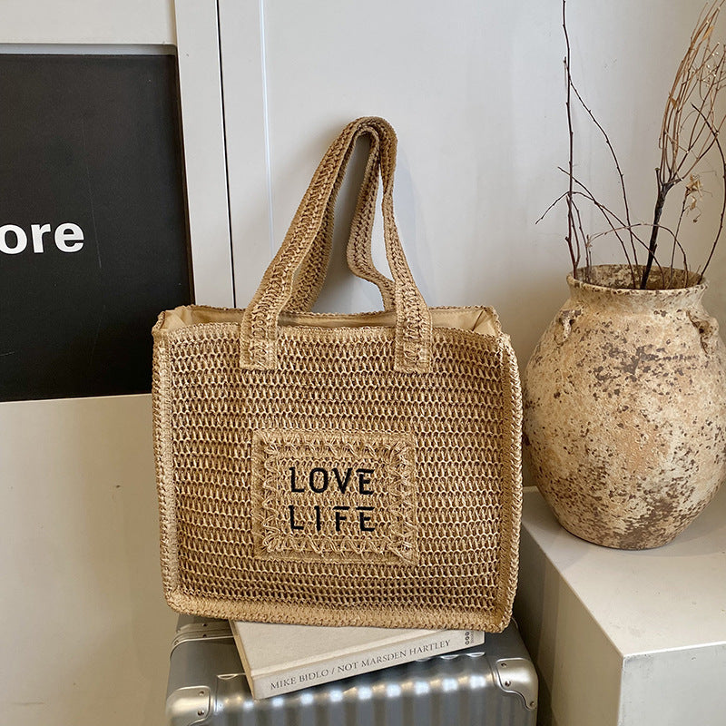 Dames Tote Tas Geweven Milieuvriendelijk Design 0