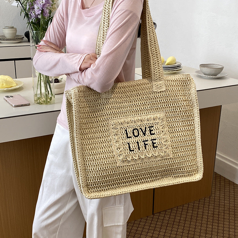 Dames Tote Tas Geweven Milieuvriendelijk Design 2