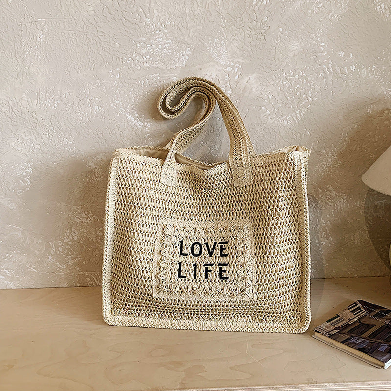 Dames Tote Tas Geweven Milieuvriendelijk Design 6