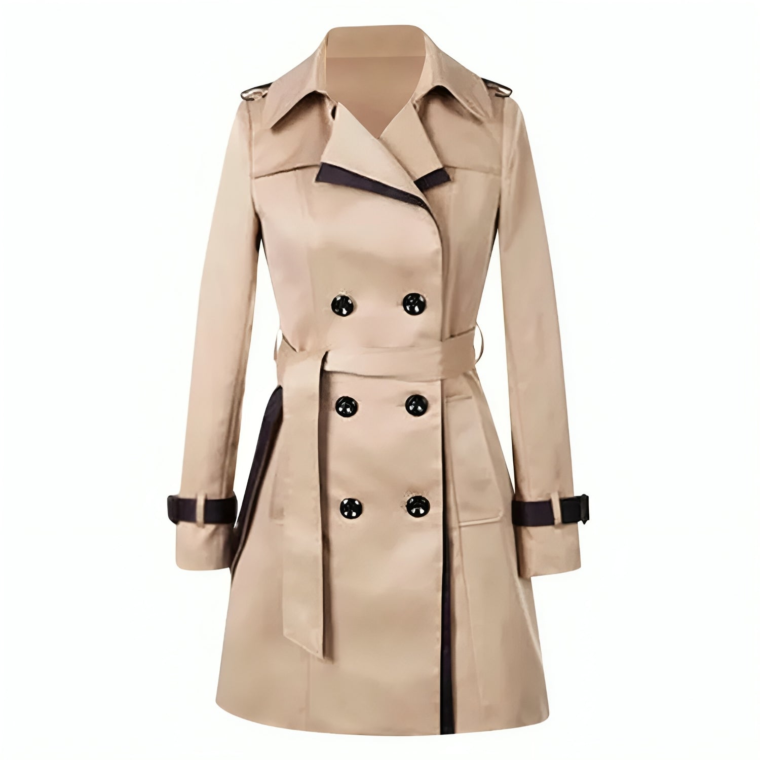 Dames Trenchcoat Lange Stijlvolle Herfsteditie 0