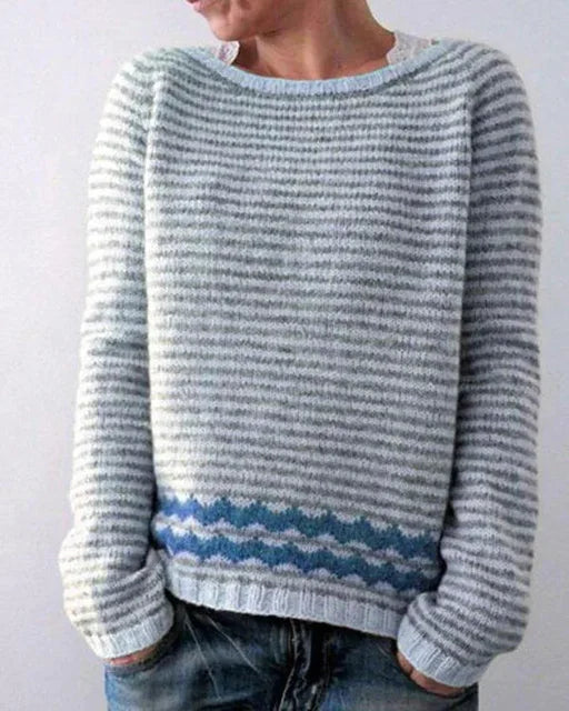Dames Trui met Stijlvolle Herfstdetails voor Casual en Chique Looks 5