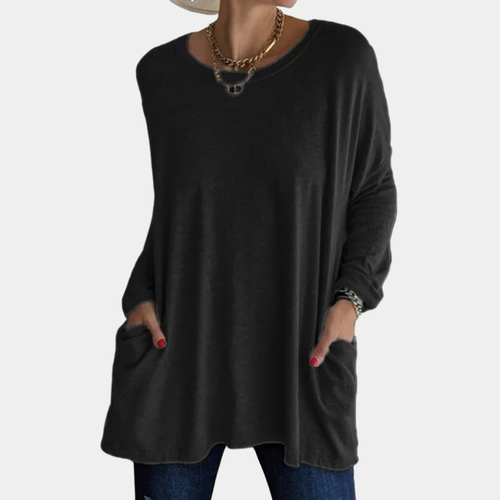 Dames Tuniek met Lange Mouwen en Ronde Hals 3