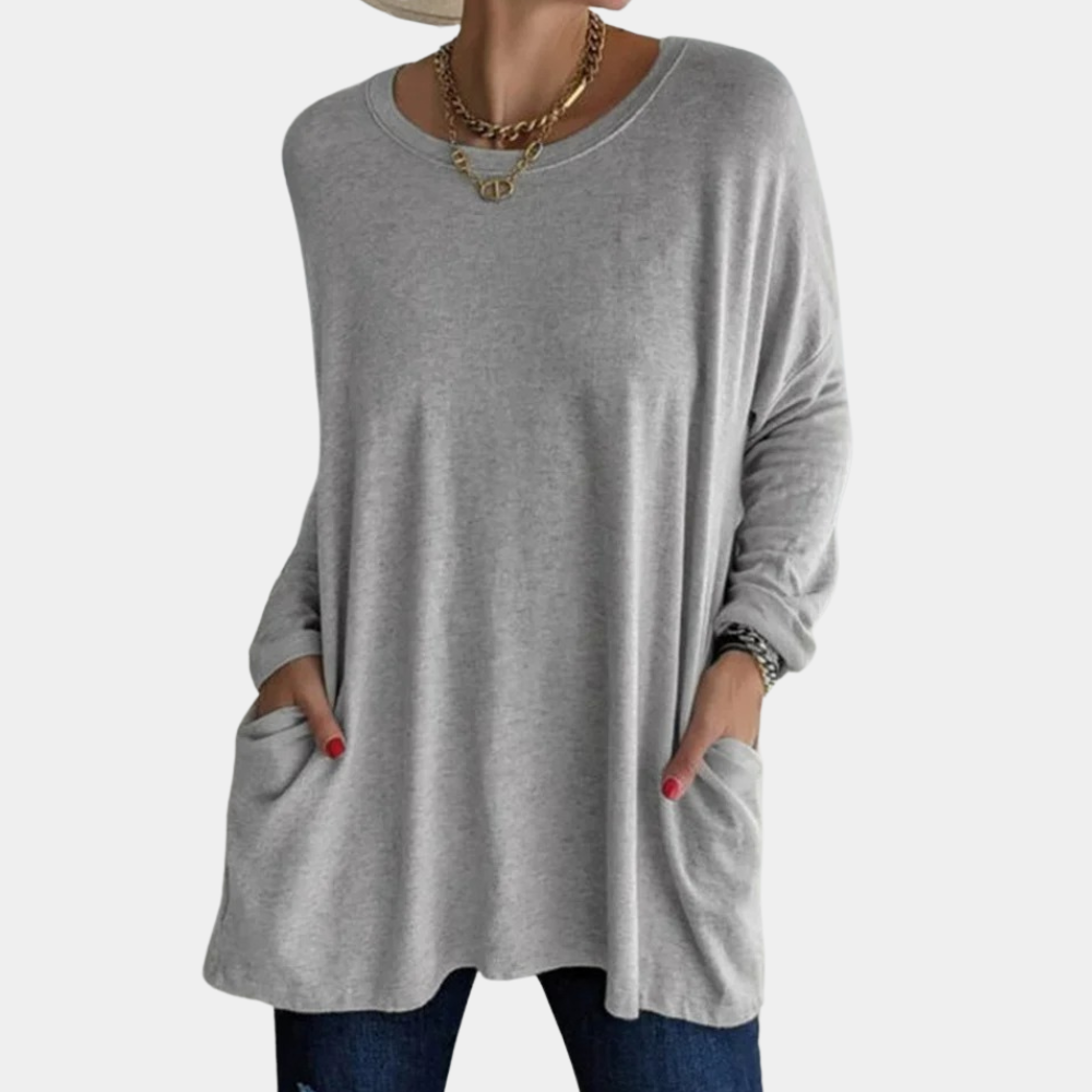 Dames Tuniek met Lange Mouwen en Ronde Hals 5