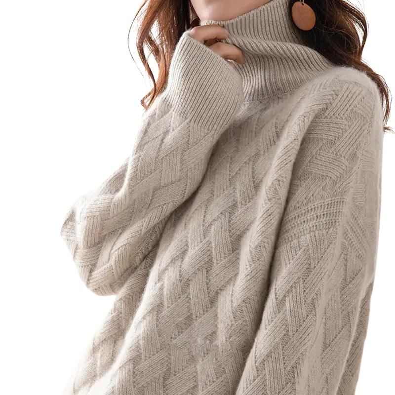 Dames Turtleneck Trui Cashmere Mix 1