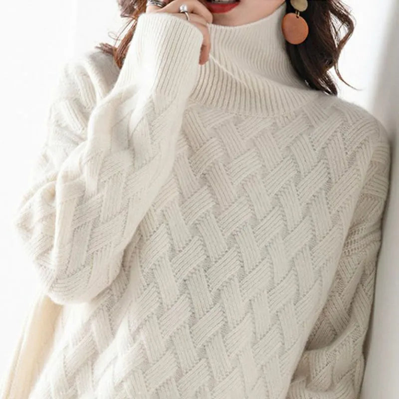 Dames Turtleneck Trui Cashmere Mix 2