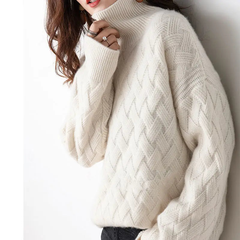 Dames Turtleneck Trui Cashmere Mix 3