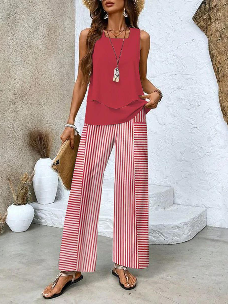 Dames Twee-Piece Set Lichtgewicht Ademend Stof 3