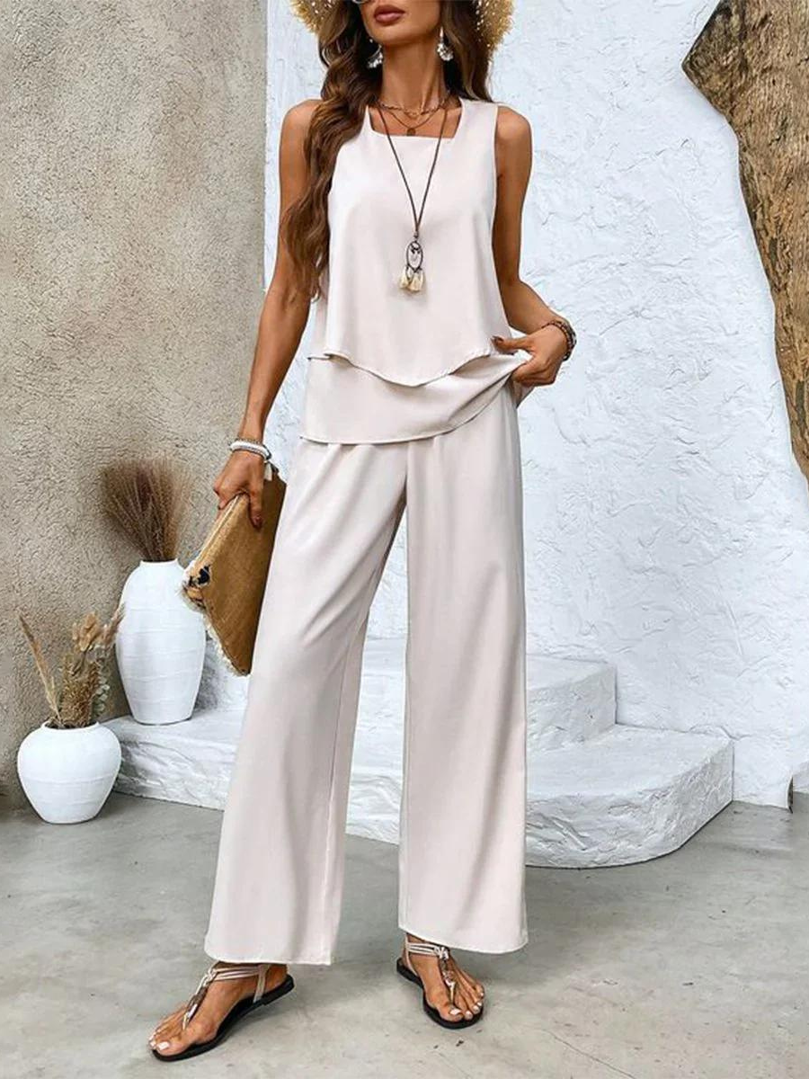 Dames Twee-Piece Set Lichtgewicht Ademend Stof 4