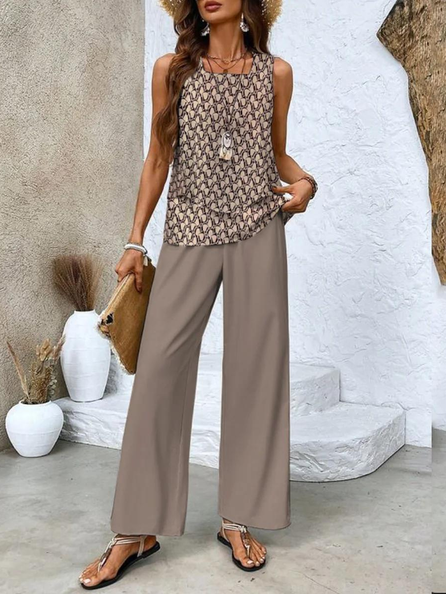 Dames Twee-Piece Set Lichtgewicht Ademend Stof 7