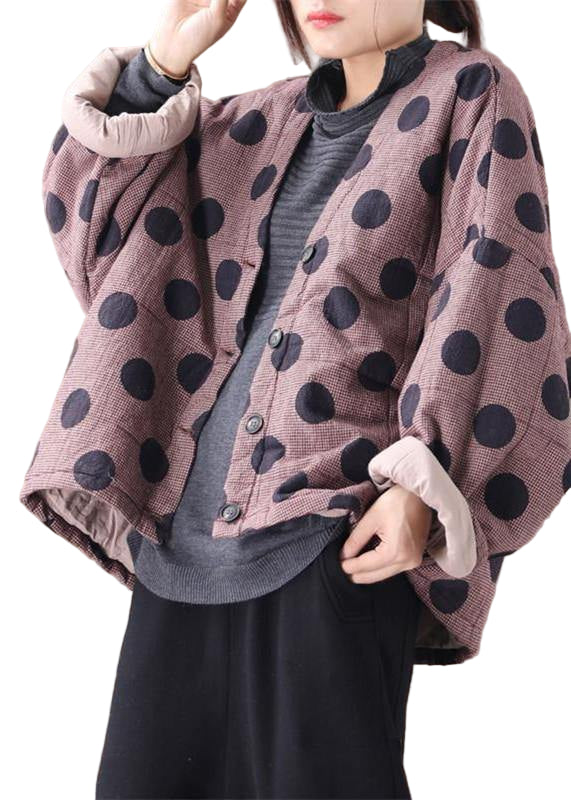 Dames V-hals Button Down Casual Jas met Ruitpatroon 0