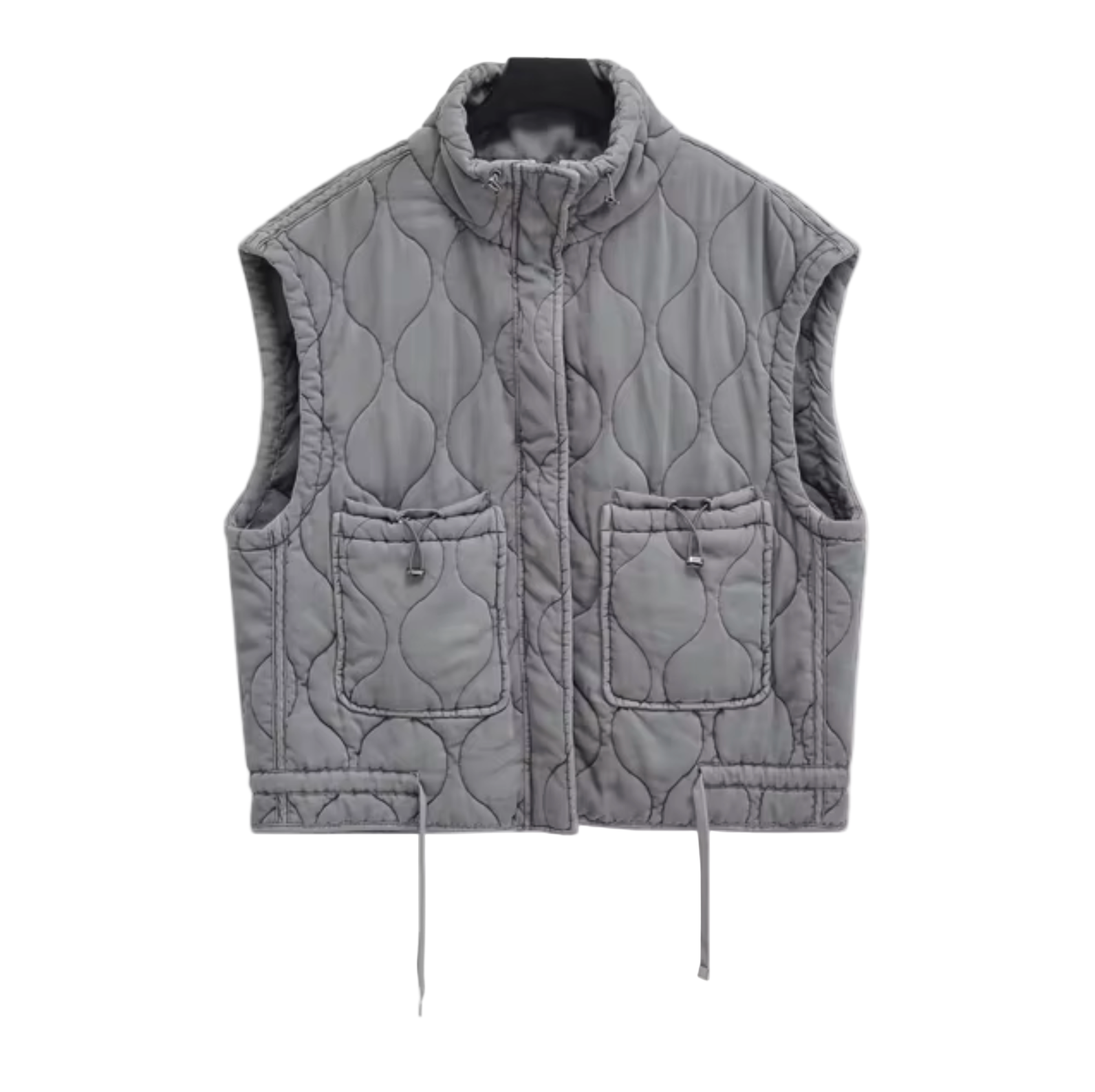Dames Vest Mouwloos Met Opstaande Kraag voor Trendy Styling 0
