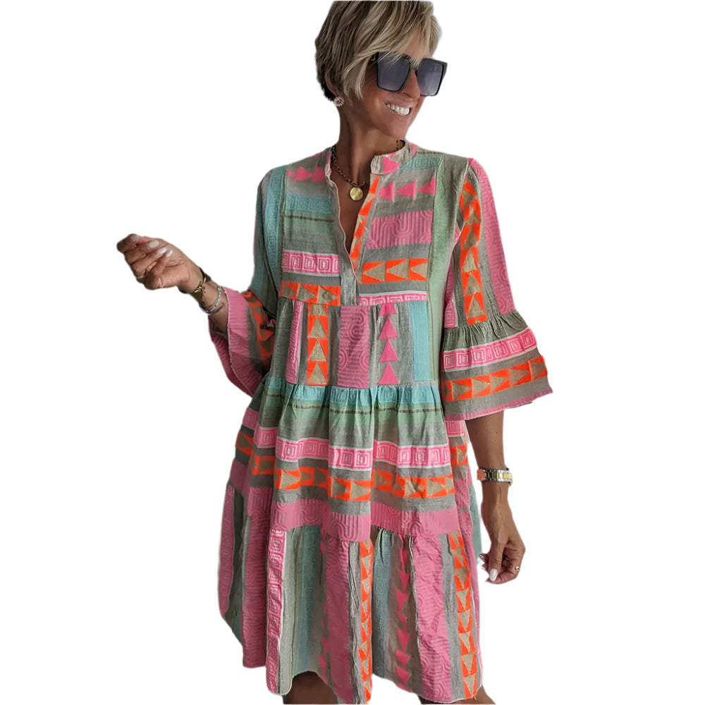 Dames Vintage Jurk Klassiek Stijl Comfortabel 0