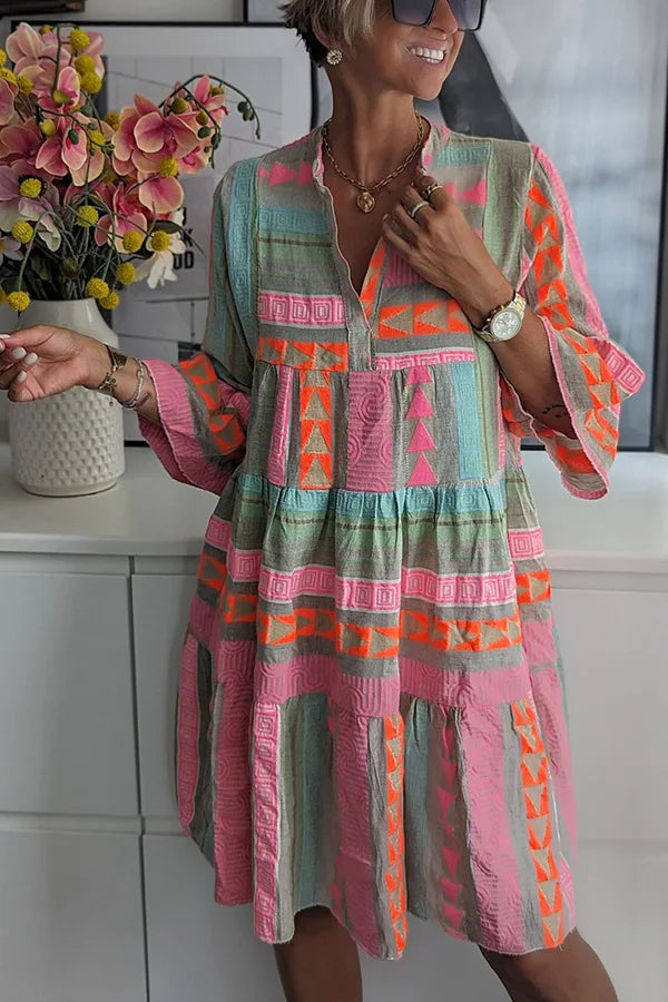 Dames Vintage Jurk Klassiek Stijl Comfortabel 2