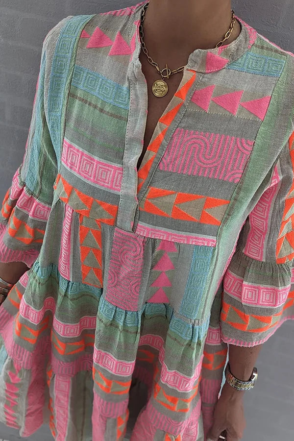 Dames Vintage Jurk Klassiek Stijl Comfortabel 3