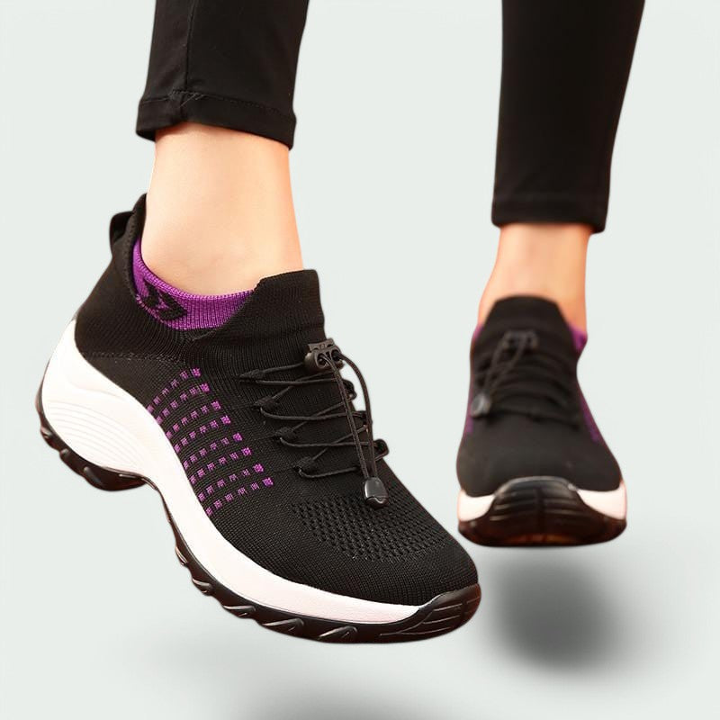 Dames Wandelschoenen Flexibel Ademend Rubber Zool Modern Design 3