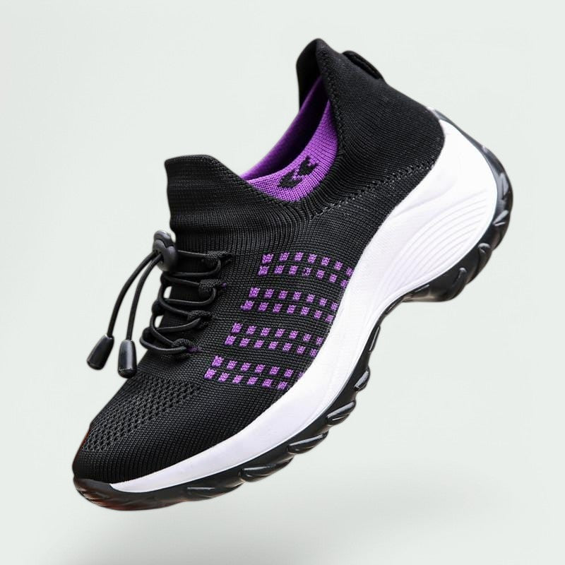 Dames Wandelschoenen Flexibel Ademend Rubber Zool Modern Design 4