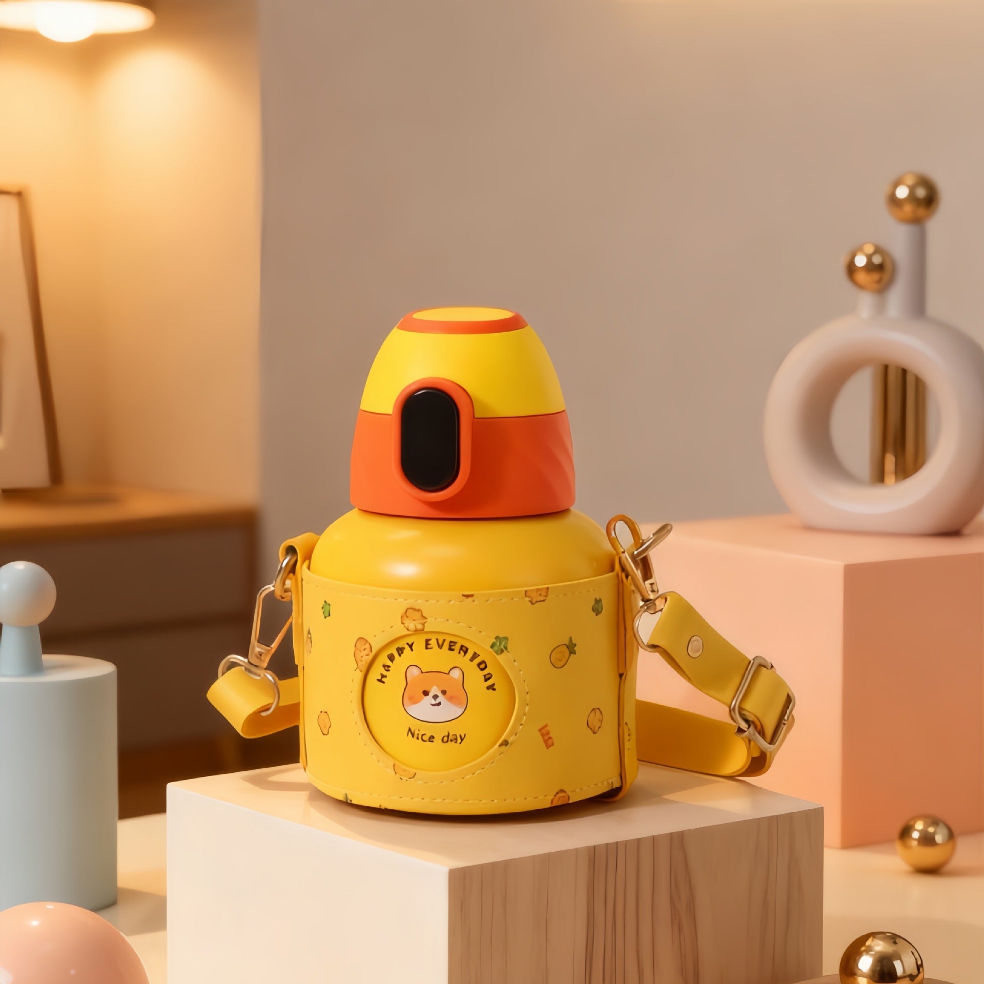 Dames Waterfles Geïsoleerd met Dierenmotief Trendy 5
