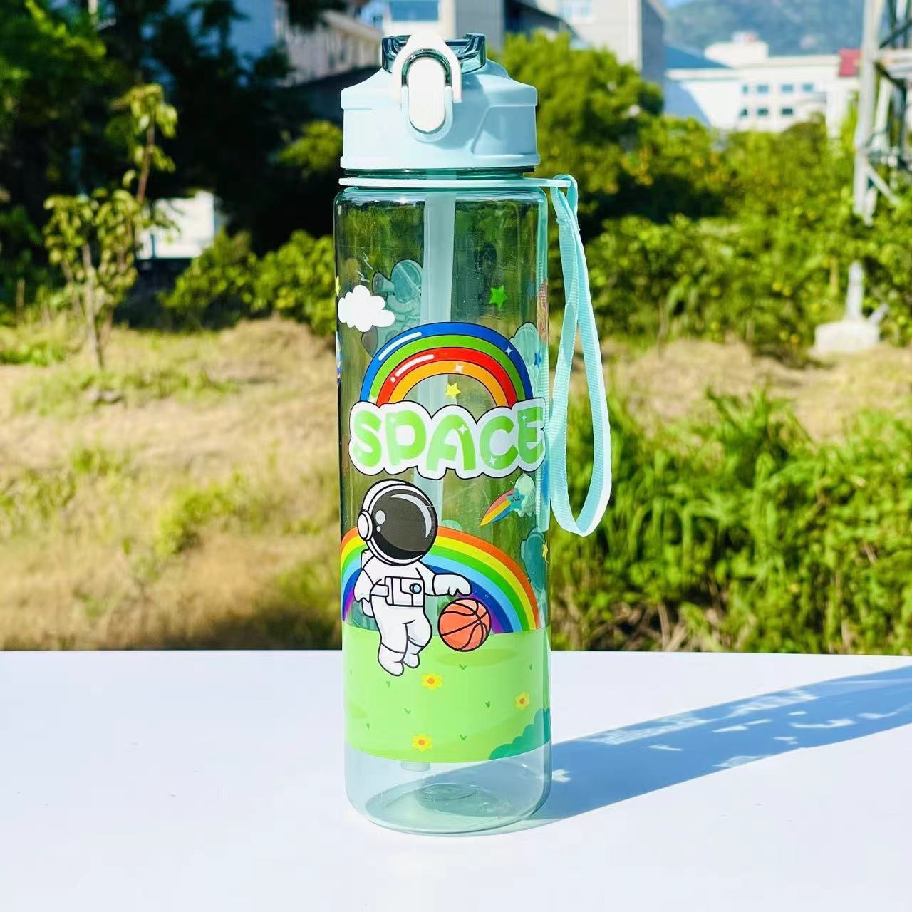 Dames Waterfles Met Rietje en Ruimte Design 6