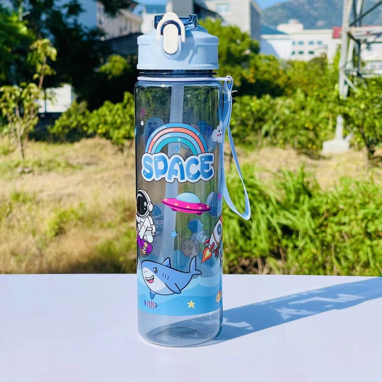 Dames Waterfles Met Rietje en Ruimte Design 8
