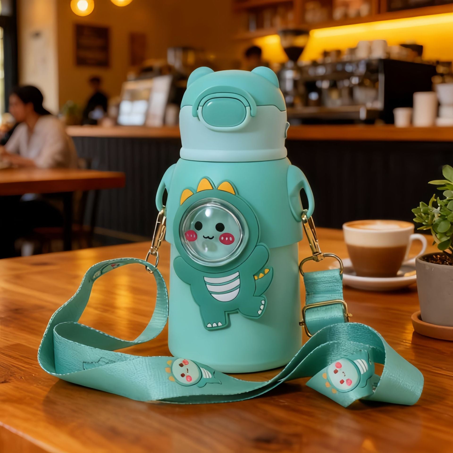 Dames Waterfles met Artistiek Dierendesign voor Onderweg 4
