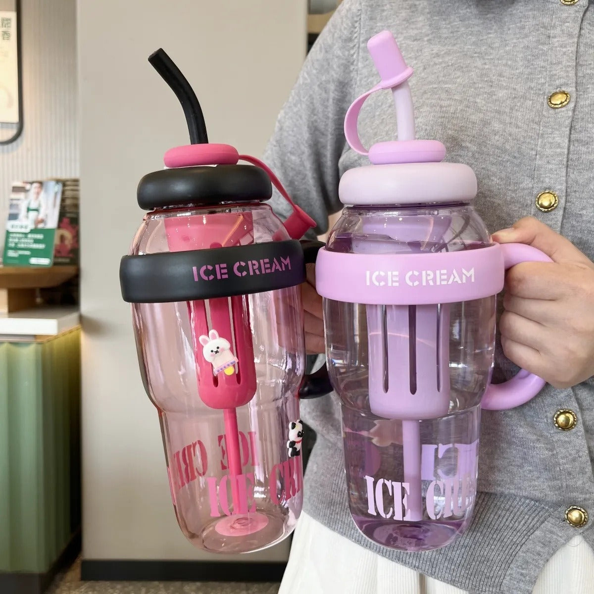 Dames Waterfles met Rietje en Stijlvol Ontwerp 4
